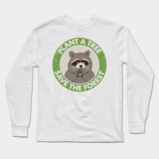RACCOON SAVE THE FOREST Long Sleeve T-Shirt